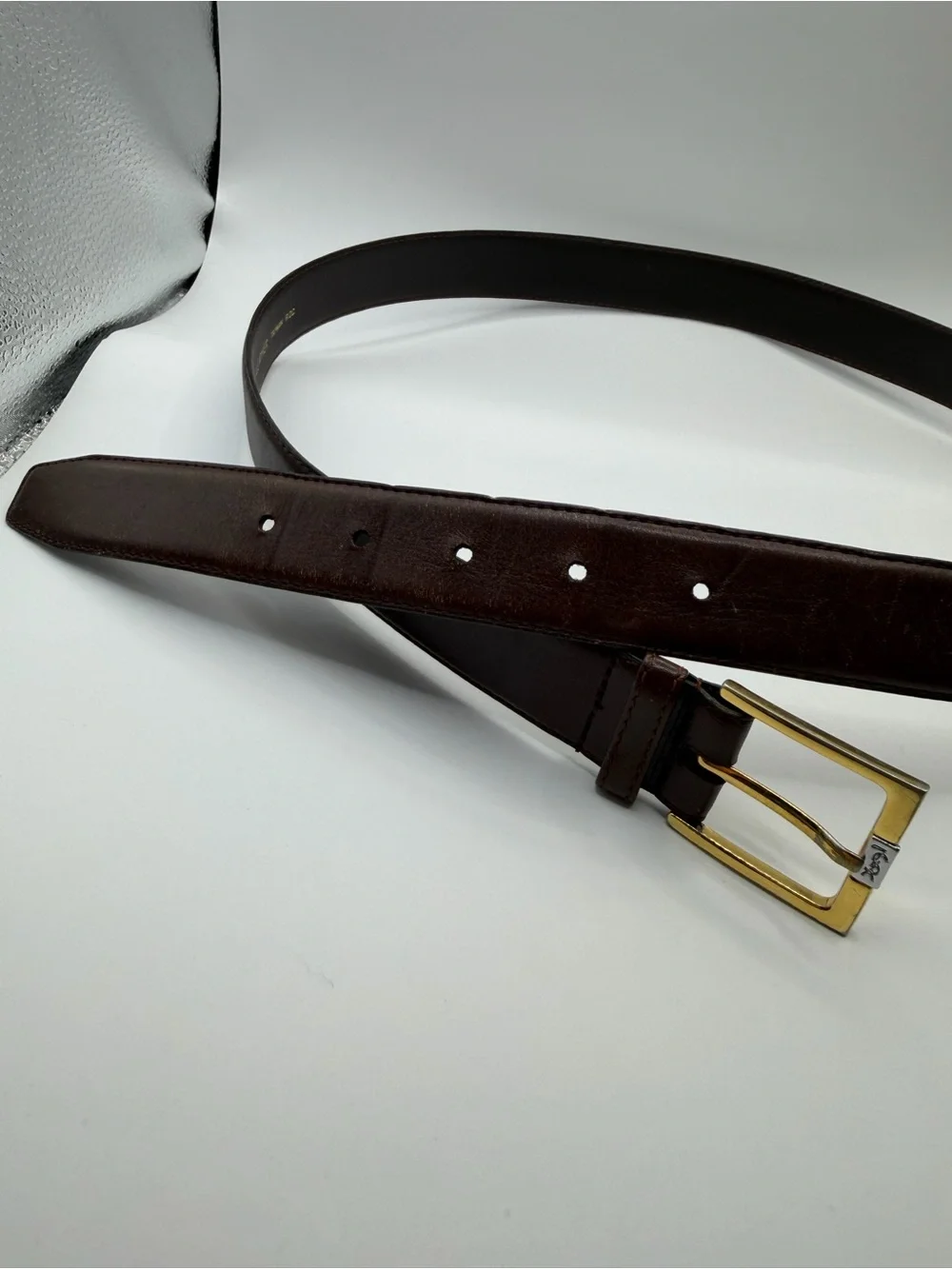 Yves Saint Laurent Vintage Belt size 38 gold buckle
